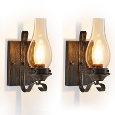 2 Pack Rustic Wall Light