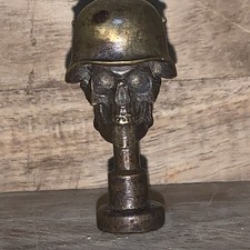 Brass Skull Pipe Tamper WW1