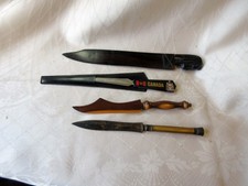 4 VINTAGE LETTER OPENERS