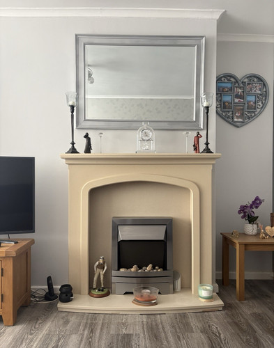 Marble fire surround - , with