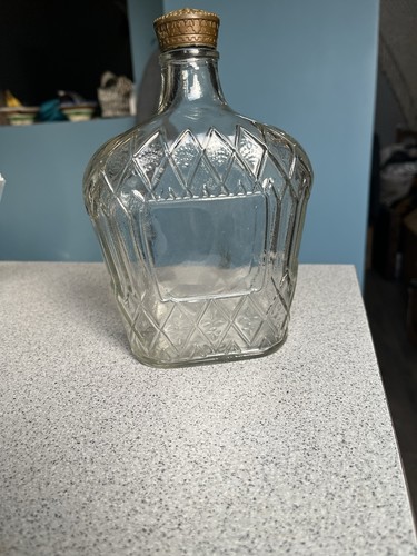 Crown royal empty bottle - crown,