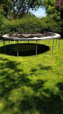 SPORTSPOWER 12 Ft Trampoline  with enclosure and ladder kids adults fitness 