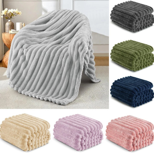 Large ribbed faux - faux, warm