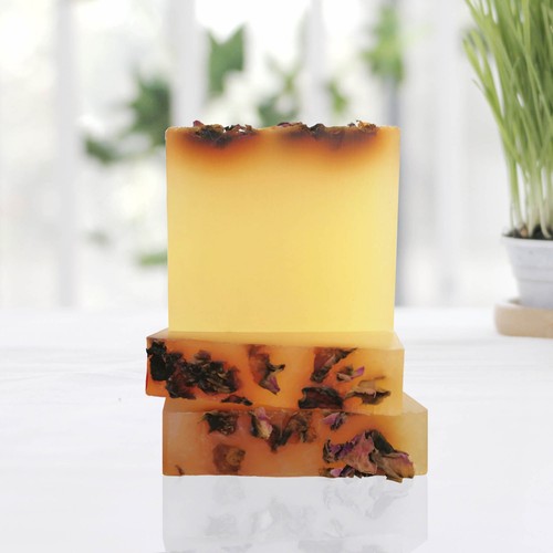 Organic rose geranium soap bar - geranium,