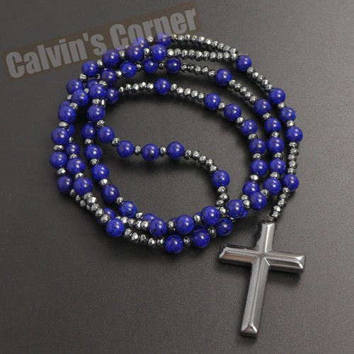 Lapis lazuli black hematite - black,