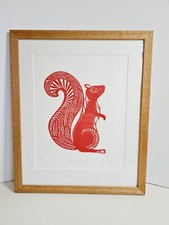 Emily Hogarth Red Squirrel Ltd Edition Print 48/60 Signed in Pencil