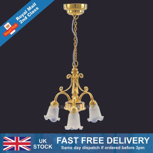Dolls house chandelier with - dolls,