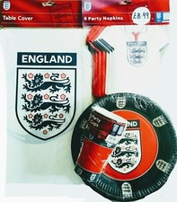 2025 Uefa Woman Euros England Winner Plates/Cups/Napkins/Table Cover/Bunting NEW