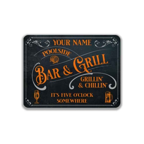 Personalized poolside bar and - personalized,