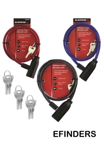 Bike lock with - keys, bicycle