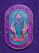 National WAPC Colliery Mining Miners Strike 1984 NUM  Badge