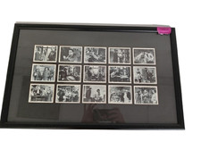 Framed Vintage Black and White Classic TV Scene Photo Collage Collectable 