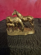 Equine Sculpture With Bronze Finish SignedO. Tipton 8.5cm Tall
