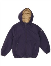 ZARA Boys Hooded Windbreaker Jacket 9-10 Years Navy Blue Nylon CN11