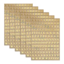 6Sheets Letter Stickers 0.18"