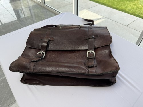 Vintage leather satchel - vintage,