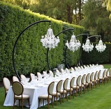 Black Curved Chandelier or