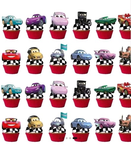 Disney cars cake picks - 12,