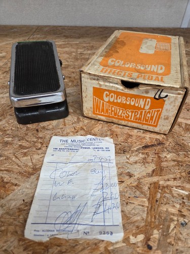 Vintage 1970 colorsound wah - colorsound,