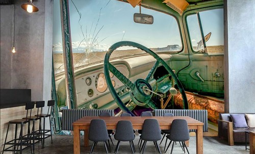Green steering wheel - 3d, b31