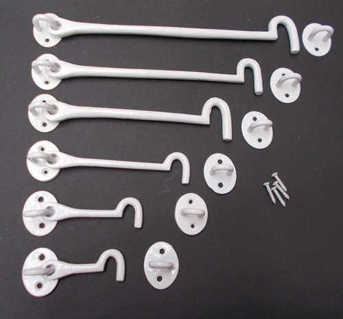 White cast iron cabin hook - , &