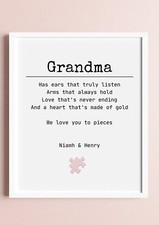 Personalised Grandma Gift