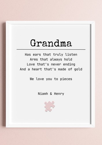 Personalised grandma gift - personalised,
