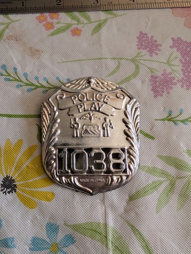 Police play badge - police, plastic