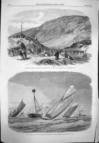 Original old antique print - antique,