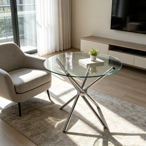 90cm round dining table - round,