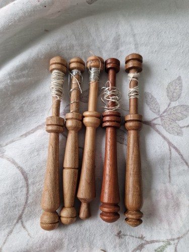 Lace making bobbins - making,