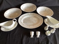 Wedgwood Campion Platter , 3 Veg Dishes , 2 Gravy , Cruet & Egg Cups Ex 