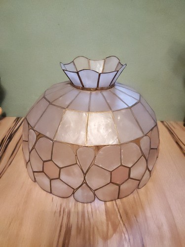 Vintage shell lamp - vintage,