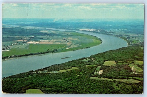 1976 ohio postcard - ohio, barge