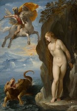 Perseus Rescuing Andromeda Painting Wall Art Print Picture Poster A3 A4 A5
