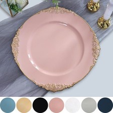 6 pcs 13" Round with Embossed