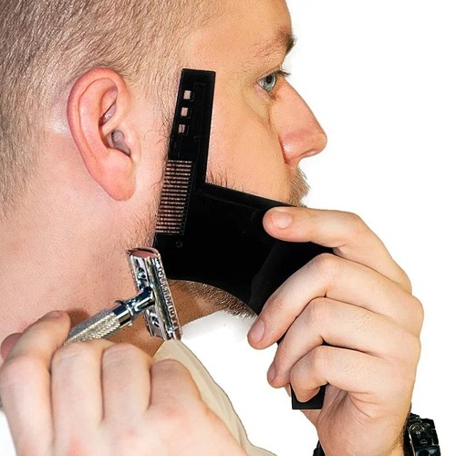 Beard styling shaping template - beard,