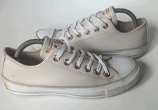 Converse C Taylor All Star Ox 559944C Putty Beige Rose Gold Mint Leather UK 5 