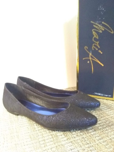 Mari blue glitter black - a,