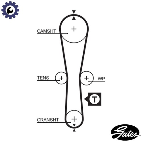 Timing belt 5454xs for renault - for,