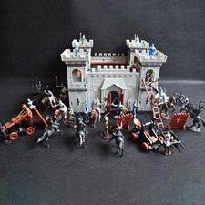 Medieval Castle Toy Playset Knights Soldiers DIY Assembled Castle Model Kit