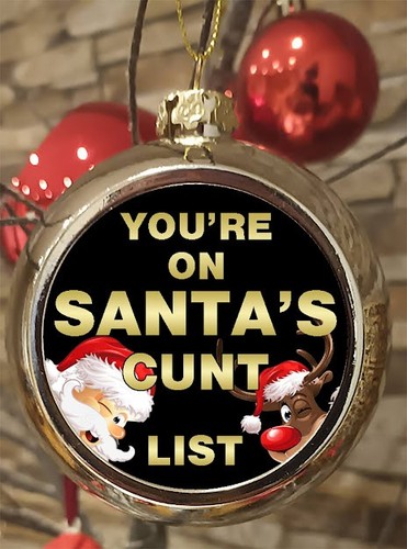 Rude santa list - , christmas