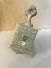 Lladro Judaic Collection 6679 Dreidel Figurine With Base Boxed (Tiny Chip)