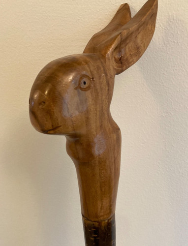 Hand carved hare - carved,