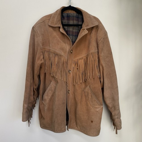 Vintage mens brown suede - brown,