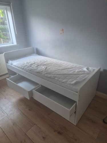 Single bed unit with drawers - single,