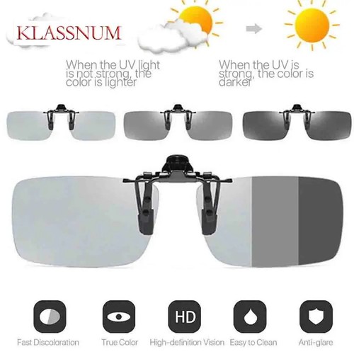 Photochromic polarised clip - polarised,