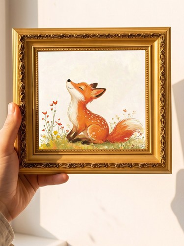 Curious fox floral - curious, meadow
