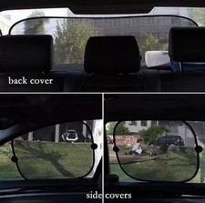 Car Window Shades with UV Protection, Side & Back Window Shades & 8 suction cups