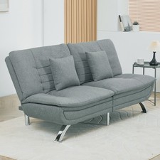 3 IN 1 Fabric Recliner Sofa Bed Double Sleeper 3 Seater Sofabed Couch Settee